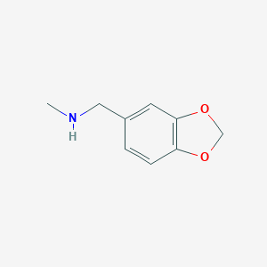 molecular formula C9H11NO2 B093733 N-(1,3-benzodioxol-5-ylmethyl)-N-methylamine CAS No. 15205-27-3