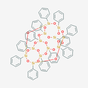 molecular formula C72H60O18Si12 B093742 七环(11.11.1.13,9.15,21.17,19.111,17.115,23)十二硅氧烷，1,3,5,7,9,11,13,15,17,19,21,23-十二苯基- CAS No. 18923-59-6