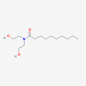 molecular formula C14H29NO3 B093758 N,N-双(2-羟乙基)癸酰胺 CAS No. 136-26-5