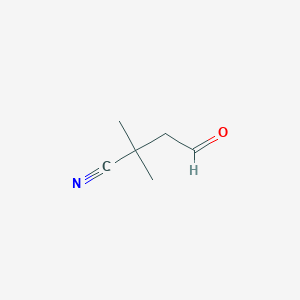 molecular formula C6H9NO B093766 2,2-二甲基-4-氧代丁腈 CAS No. 18240-73-8
