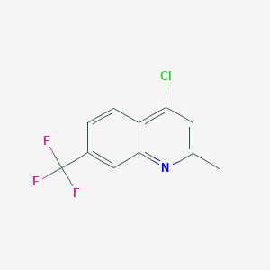 molecular formula C11H7ClF3N B093802 4-氯-2-甲基-7-(三氟甲基)喹啉 CAS No. 18529-09-4