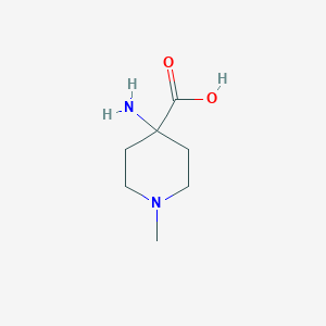 molecular formula C7H14N2O2 B093813 4-氨基-1-甲基哌啶-4-羧酸 CAS No. 15580-66-2