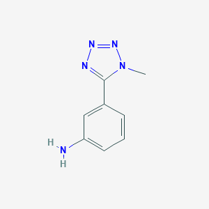 molecular formula C8H9N5 B009382 3-(1-甲基-1H-四唑-5-基)苯胺 CAS No. 101258-12-2