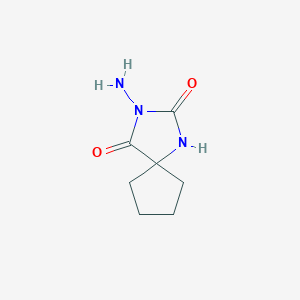 B093833 3-Amino-1,3-diazaspiro[4.4]nonane-2,4-dione CAS No. 16252-62-3