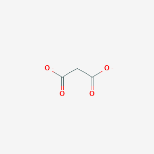 molecular formula C3H3O4(−)<br>C3H2O4-2 B093846 丙二酸盐 CAS No. 156-80-9