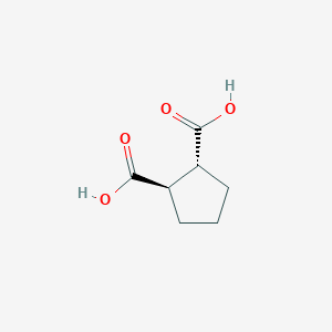 molecular formula C7H10O4 B093858 反-环戊烷-1,2-二甲酸 CAS No. 17224-73-6