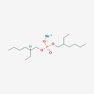 molecular formula C16H34NaO4P B093869 磷酸二(2-乙基己基)钠 CAS No. 141-65-1