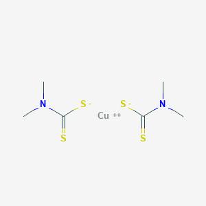 molecular formula C6H12CuN2S4 B093871 二甲基二硫代氨基甲酸铜 CAS No. 137-29-1