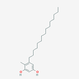 molecular formula C22H38O2 B093942 1,3-Benzenediol, 4-methyl-5-pentadecyl- CAS No. 16737-83-0