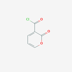 molecular formula C6H3ClO3 B093955 2-Oxo-2H-pyran-3-carbonyl chloride CAS No. 18398-80-6
