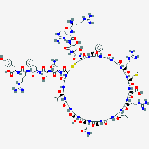 molecular formula C118H187N43O36S3 B009396 Atrial Natriuretic Factor (3-28) (human, bovine, porcine) CAS No. 102686-43-1
