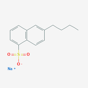 molecular formula C14H15NaO3S B094038 6-Butyl-1-naphthalenesulfonic acid sodium salt CAS No. 17578-64-2