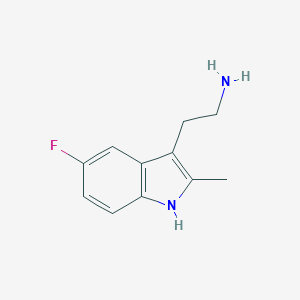 molecular formula C11H13FN2 B094042 2-(5-氟-2-甲基-1H-吲哚-3-基)乙胺 CAS No. 1079-45-4