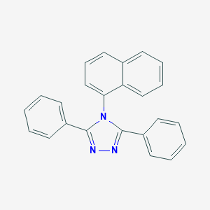 molecular formula C24H17N3 B094059 3,5-二苯基-4-(1-萘基)-1H-1,2,4-三唑 CAS No. 16152-10-6