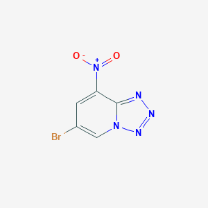 molecular formula C5H2BrN5O2 B094060 6-Bromo-8-nitrotetrazolo[1,5-a]pyridine CAS No. 16098-20-7