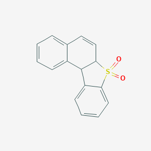 molecular formula C16H12O2S B094076 Benzo[b]naphtho[1,2-d]thiophene, 6a,11b-dihydro-, 7,7-dioxide CAS No. 19076-30-3