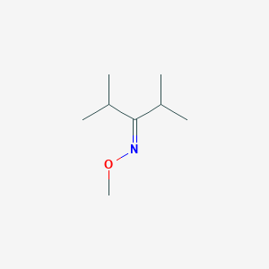 molecular formula C8H17NO B094079 N-methoxy-2,4-dimethylpentan-3-imine CAS No. 15754-23-1