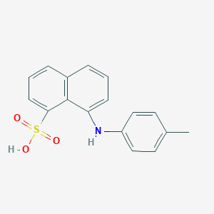 molecular formula C17H15NO3S B094087 1-Naphthalenesulfonic acid, 8-[(4-methylphenyl)amino]- CAS No. 129-90-8