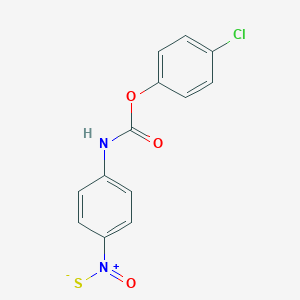 molecular formula C13H9ClN2O3S B094093 p-Chlorophenyl N-(p-nitrophenyl)thiocarbamate CAS No. 17710-61-1