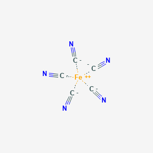 molecular formula C5FeN5-3 B094115 Pentacyanoferrate (II) CAS No. 15699-35-1