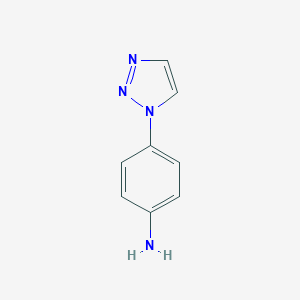 molecular formula C8H8N4 B094173 4-(1H-1,2,3-三唑-1-基)苯胺 CAS No. 16279-88-2