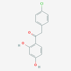 molecular formula C14H11ClO3 B094177 2-(4-Chlorophenyl)-1-(2,4-dihydroxyphenyl)ethanone CAS No. 15485-64-0