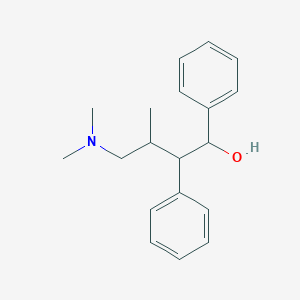 molecular formula C19H25NO B094179 苯乙醇，α-(2-(二甲氨基)-1-甲基乙基)-α-苯基- CAS No. 126-04-5