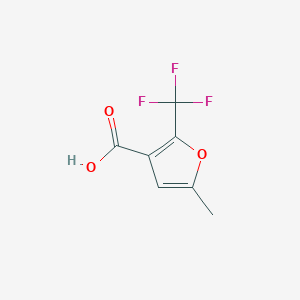 molecular formula C7H5F3O3 B094196 5-methyl-2-(trifluoromethyl)furan-3-carboxylic Acid CAS No. 17515-74-1