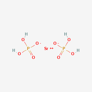 molecular formula H4O8P2Sr B094201 Strontium bis(dihydrogen phosphate) CAS No. 18266-28-9
