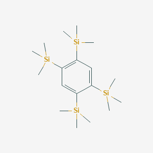molecular formula C18H38Si4 B094209 1,2,4,5-Tetrakis(trimethylsilyl)benzene CAS No. 17156-61-5
