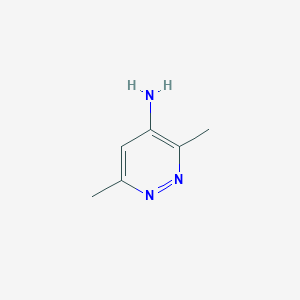molecular formula C6H9N3 B094213 3,6-Dimethylpyridazin-4-amine CAS No. 1073-36-5