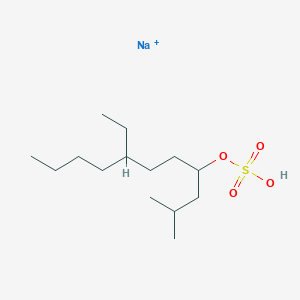 molecular formula C14H30NaO4S+ B094223 十四烷基硫酸钠 CAS No. 139-88-8