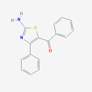 molecular formula C16H12N2OS B094225 (2-氨基-4-苯基噻唑-5-基)(苯基)甲苯酮 CAS No. 17279-56-0