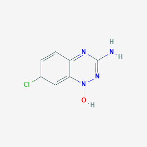 molecular formula C7H5ClN4O B094226 3-氨基-7-氯-1,2,4-苯并三嗪-1-氧化物 CAS No. 18671-92-6