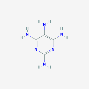 molecular formula C4H8N6 B094255 2,4,5,6-Tetraaminopyrimidine CAS No. 1004-74-6