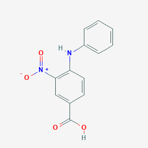 molecular formula C13H10N2O4 B094290 4-苯胺基-3-硝基苯甲酸 CAS No. 16927-49-4