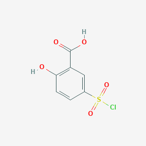 molecular formula C7H5ClO5S B094297 5-氯磺酰基-2-羟基苯甲酸 CAS No. 17243-13-9