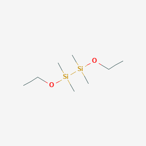 molecular formula C8H22O2Si2 B094300 1,2-二乙氧基-1,1,2,2-四甲基二硅烷 CAS No. 18419-84-6