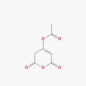 molecular formula C7H6O5 B094303 2,6-dioxo-3,6-dihydro-2H-pyran-4-yl acetate CAS No. 15997-62-3