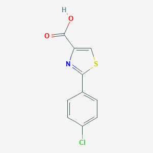 molecular formula C10H6ClNO2S B094304 2-(4-氯苯基)-1,3-噻唑-4-甲酸 CAS No. 17228-98-7