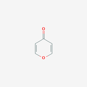 molecular formula C5H4O2 B094315 4H-Pyran-4-one CAS No. 108-97-4
