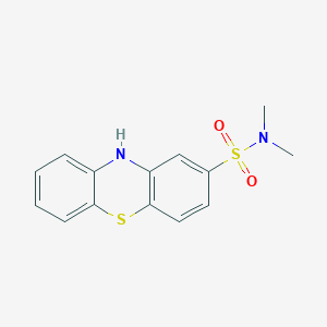 molecular formula C14H14N2O2S2 B094318 N,N-二甲基吩噻嗪-2-磺酰胺 CAS No. 1090-78-4