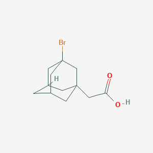 molecular formula C12H17BrO2 B094320 2-(3-溴金刚烷-1-基)乙酸 CAS No. 17768-34-2