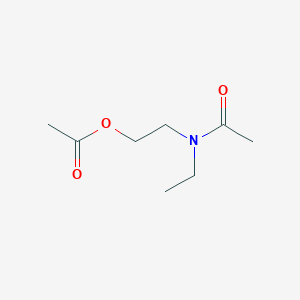 molecular formula C8H15NO3 B094366 Acetic acid, (2-(N-ethylacetamido)ethyl) ester CAS No. 15568-57-7