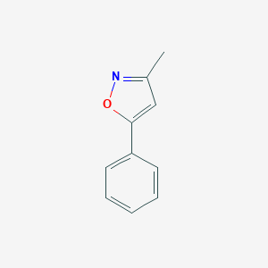 molecular formula C10H9NO B094393 3-甲基-5-苯基异噁唑 CAS No. 1008-75-9