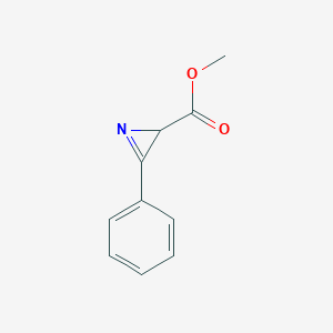 molecular formula C10H9NO2 B094424 2H-Azirine-2-carboxylic acid, 3-phenyl-, methyl ester CAS No. 18709-45-0