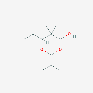 molecular formula C12H24O3 B094437 2,6-Diisopropyl-5,5-dimethyl-1,3-dioxan-4-ol CAS No. 16889-18-2