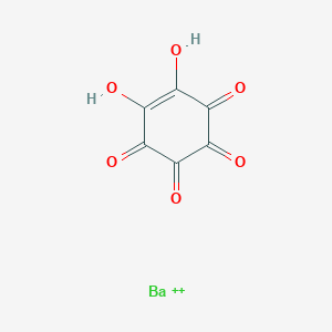 molecular formula C6H2BaO6+2 B094439 5-Cyclohexene-1,2,3,4-tetrone, 5,6-dihydroxy-, barium salt (1:1) CAS No. 16833-52-6
