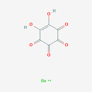 molecular formula C6H2BaO6+2 B094439 barium(2+);3,4,5,6-tetraoxocyclohexene-1,2-diolate CAS No. 16833-52-6