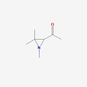 molecular formula C7H13NO B009445 1-(1,3,3-Trimethylaziridin-2-yl)ethanone CAS No. 104547-67-3